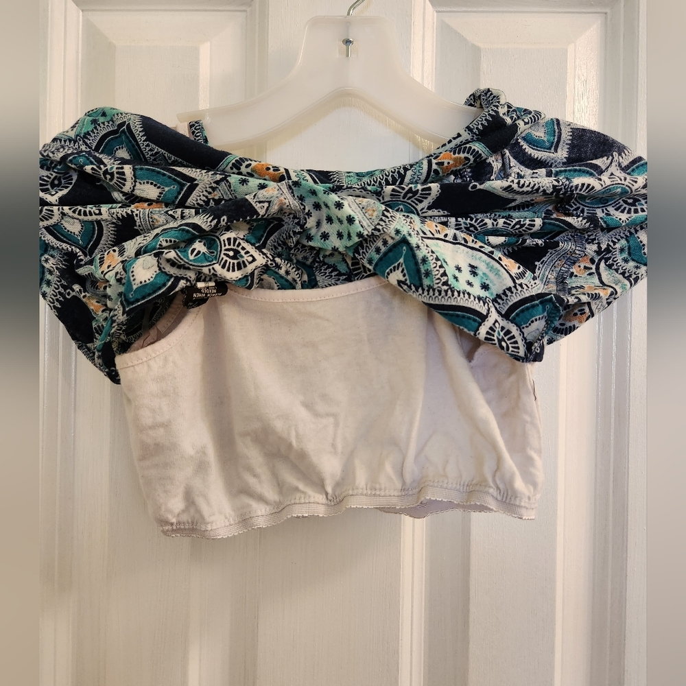 Patterned Double Tank Top - Picture 3 of 5